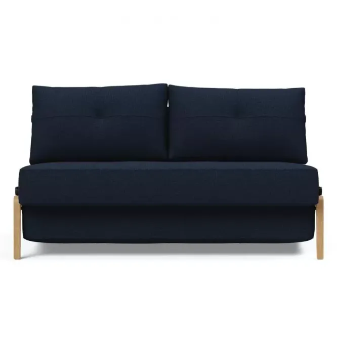 Sofa Rozkładana Cubed 160 Cm Dąb Mixed Dance Blue Innovation