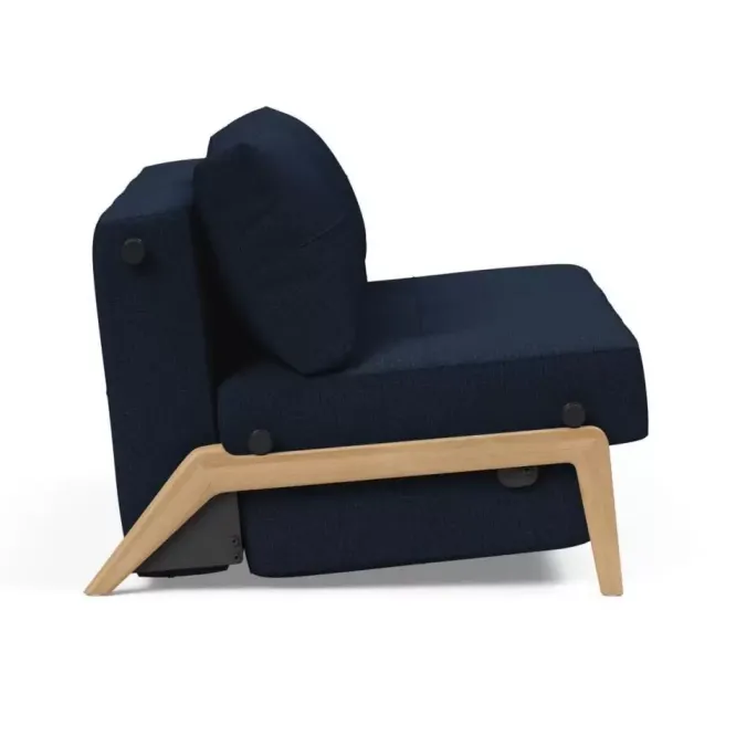 Sofa Rozkładana Cubed 160 Cm Dąb Mixed Dance Blue Innovation
