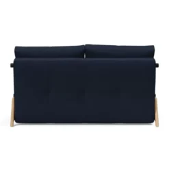 Sofa Rozkładana Cubed 140 Cm Dąb Mixed Dance Blue Innovation