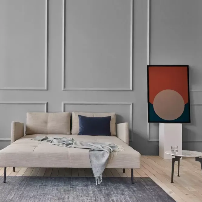 Sofa Rozkładana Cubed Z Podł. 160 Cm Sand Grey Innovation