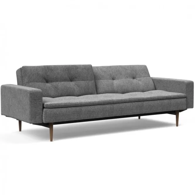 Sofa Rozkładana Dublexo Z Podł. Twist Charcoal Ciemne Drewno Innovation