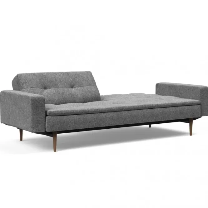 Sofa Rozkładana Dublexo Z Podł. Twist Charcoal Ciemne Drewno Innovation