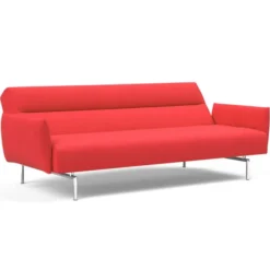 Sofa Rozkładana Jillis Z Podłokietnikami Elegance Red Innovation