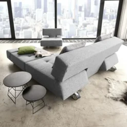 Sofa Rozkładana Long Horn Twist Granite Innovation