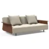 Sofa Rozkładana Long Horn Z Podłokietnikami Boucle Beige Innovation