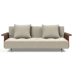 Sofa Rozkładana Long Horn Z Podłokietnikami Boucle Beige Innovation