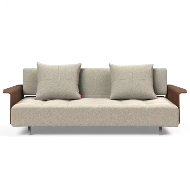 Sofa Rozkładana Long Horn Z Podłokietnikami Boucle Beige Innovation