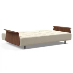 Sofa Rozkładana Long Horn Z Podłokietnikami Boucle Beige Innovation