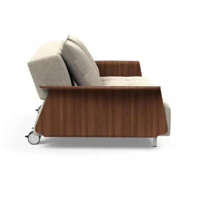Sofa Rozkładana Long Horn Z Podłokietnikami Boucle Beige Innovation