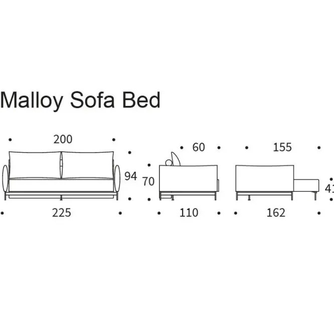 Sofa Rozkładana Malloy Taura Chocco Innovation