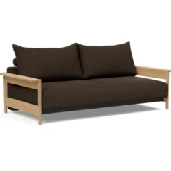 Sofa Rozkładana Malloy Wood Taura Chocco Innovation
