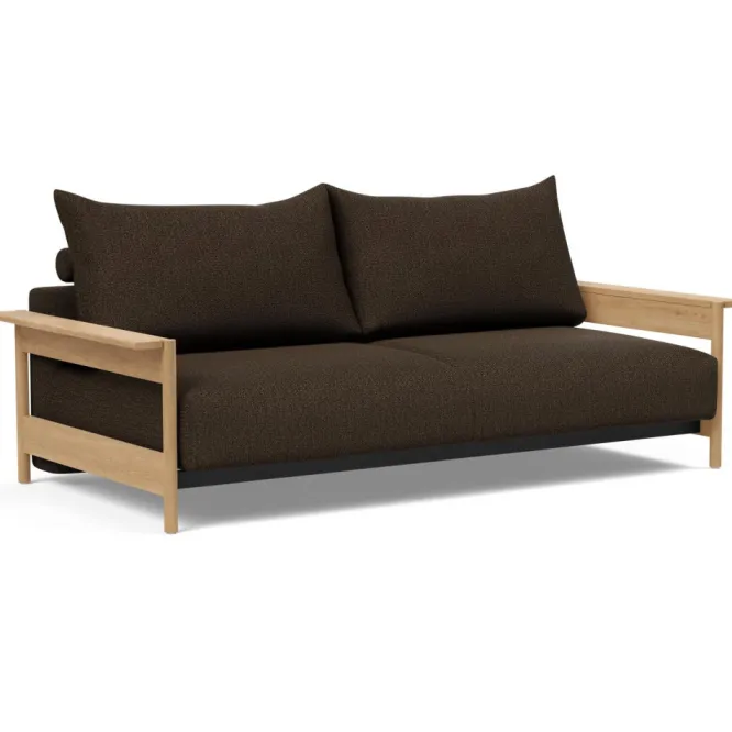 Sofa Rozkładana Malloy Wood Taura Chocco Innovation