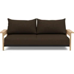 Sofa Rozkładana Malloy Wood Taura Chocco Innovation