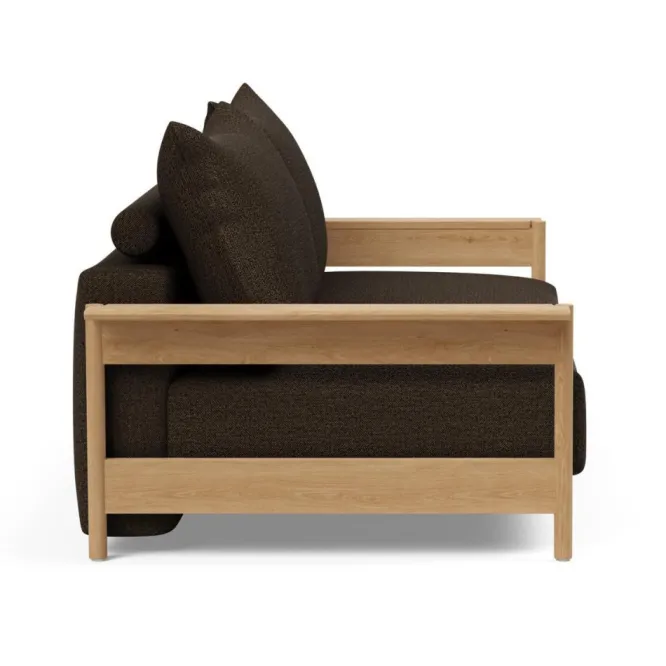 Sofa Rozkładana Malloy Wood Taura Chocco Innovation