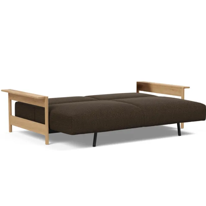 Sofa Rozkładana Malloy Wood Taura Chocco Innovation