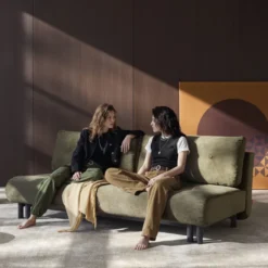 Sofa Rozkładana Nabli Cordufine Pine Green Innovation
