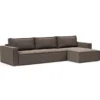 Sofa Rozkładana Newilla Lounger Boucle Taupe Innovation