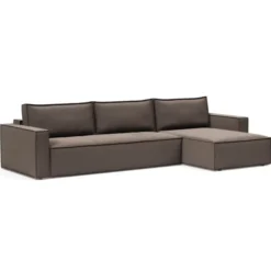Sofa Rozkładana Newilla Lounger Boucle Taupe Innovation