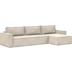 Sofa Rozkładana Newilla Lounger Corduroy Ivory Innovation