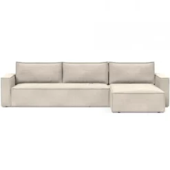 Sofa Rozkładana Newilla Lounger Corduroy Ivory Innovation