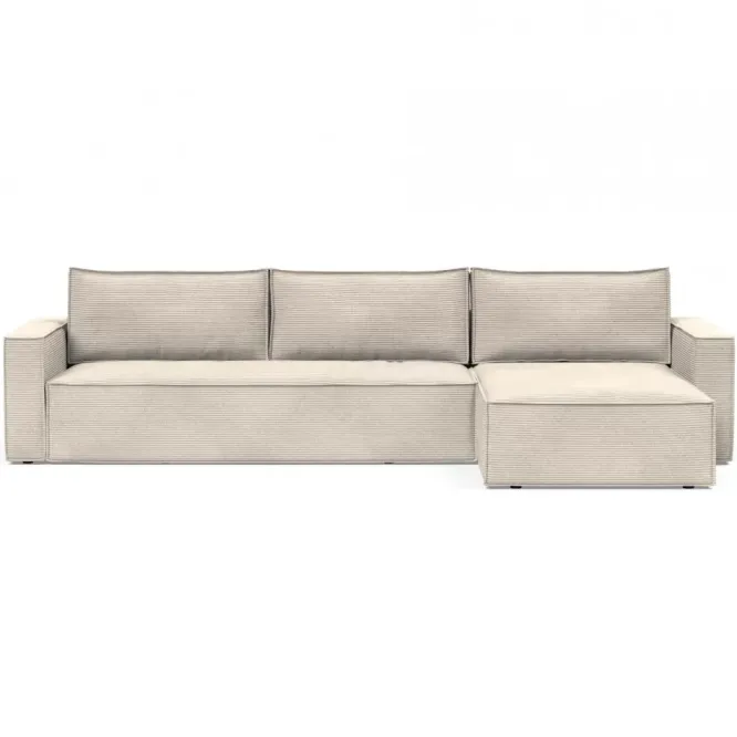 Sofa Rozkładana Newilla Lounger Corduroy Ivory Innovation