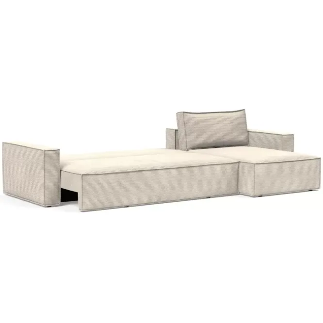 Sofa Rozkładana Newilla Lounger Corduroy Ivory Innovation