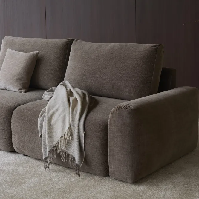 Sofa Rozkładana Norum Chunky Arms Esina Cedar Brown Innovation