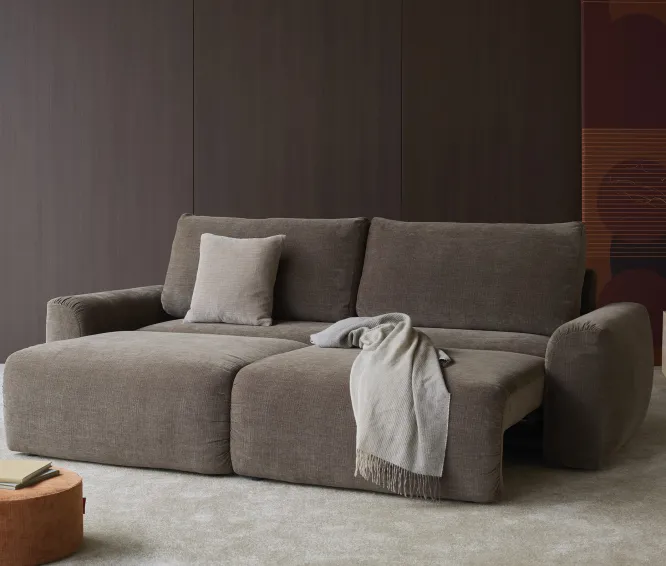 Sofa Rozkładana Norum Chunky Arms Esina Cedar Brown Innovation