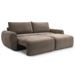 Sofa Rozkładana Norum Curve Arms Esina Cedar Brown Innovation