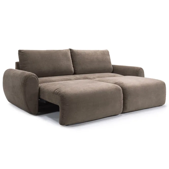 Sofa Rozkładana Norum Curve Arms Esina Cedar Brown Innovation