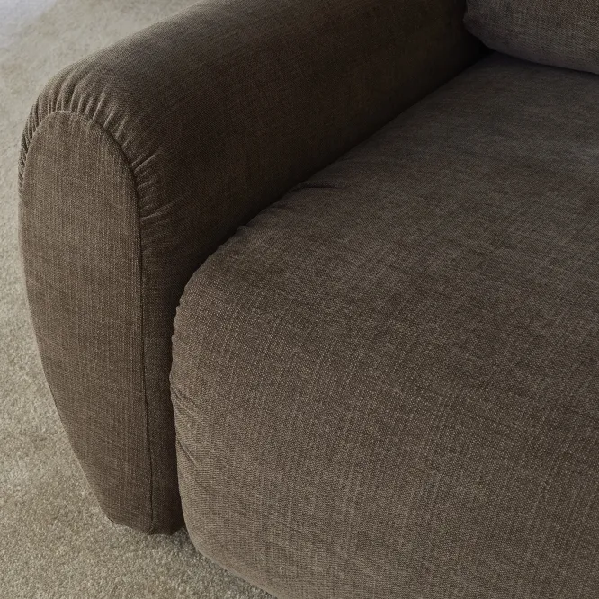 Sofa Rozkładana Norum Curve Arms Esina Cedar Brown Innovation