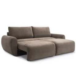 Sofa Rozkładana Norum Curve Arms Esina Cedar Brown Innovation