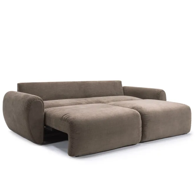 Sofa Rozkładana Norum Curve Arms Esina Cedar Brown Innovation