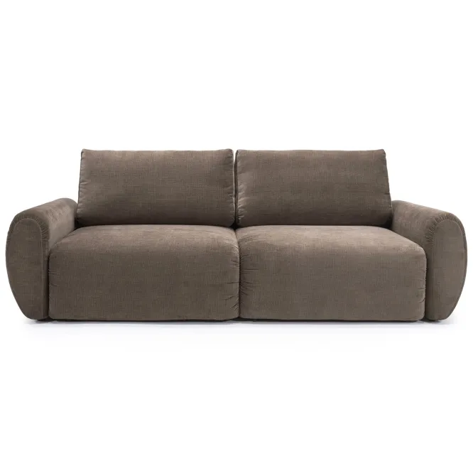 Sofa Rozkładana Norum Curve Arms Esina Cedar Brown Innovation