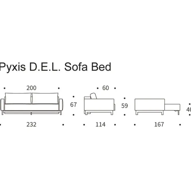Sofa Rozkładana Pyxis Deluxe E.l. Phobos Mocha Innovation