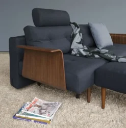 Sofa Rozkładana Recast Z Podłokietnikiem Nist Blue Innovation