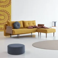 Sofa Rozkładana Recast Z Podłokietnikiem Boucle Ochre Innovation