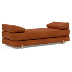 Sofa Rozkładana Sigmund Dąb Burnt Orange Innovation