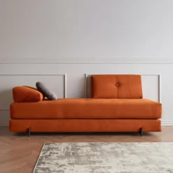 Sofa Rozkładana Sigmund Dąb Burnt Orange Innovation