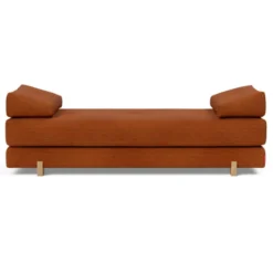 Sofa Rozkładana Sigmund Dąb Burnt Orange Innovation