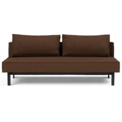 Sofa Rozkładana Sly Czarne Nogi Taura Cappuccino Innovation