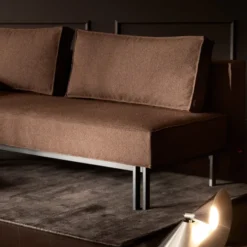 Sofa Rozkładana Sly Czarne Nogi Taura Cappuccino Innovation