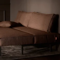Sofa Rozkładana Sly Czarne Nogi Taura Cappuccino Innovation