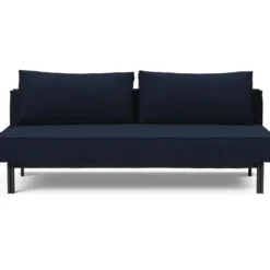 Sofa Rozkładana Sly Czarne Nogi Mixed Dance Blue Innovation