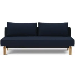 Sofa Rozkładana Sly Dębowe Nogi Mixed Dance Blue Innovation