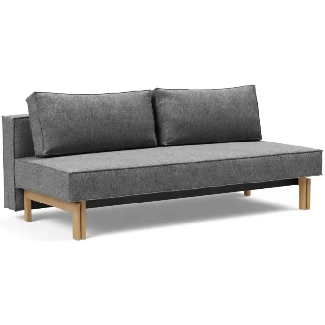 Sofa Rozkładana Sly Dębowe Nogi Twist Charcoal Innovation