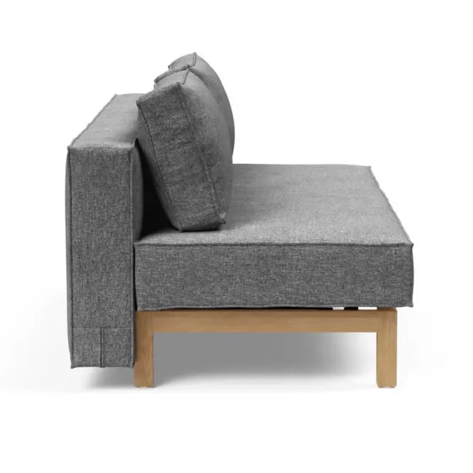 Sofa Rozkładana Sly Dębowe Nogi Twist Charcoal Innovation