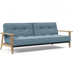 Sofa Rozkładana Splitback Frej Dąb Naturalny Light Blue Innovation