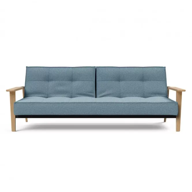 Sofa Rozkładana Splitback Frej Dąb Naturalny Light Blue Innovation