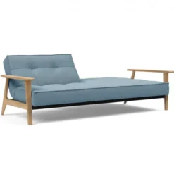 Sofa Rozkładana Splitback Frej Dąb Naturalny Light Blue Innovation
